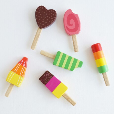 Juguete Paletas de helado 6pcs Juguete Paletas de helado 6pcs