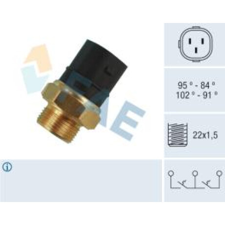 BULBO INTERRUPTOR VOLKSWAGEN ELECTRO SEAT VW POLO 22X1.5 AISL.NEGRO FAE BULBO INTERRUPTOR VOLKSWAGEN ELECTRO SEAT VW POLO 22X1.5 AISL.NEGRO FAE