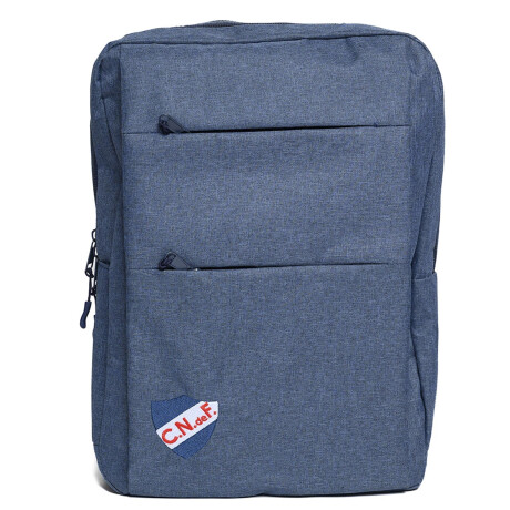 Mochila de Nacional con Escudo Cocido en Poliéster Azul Marino