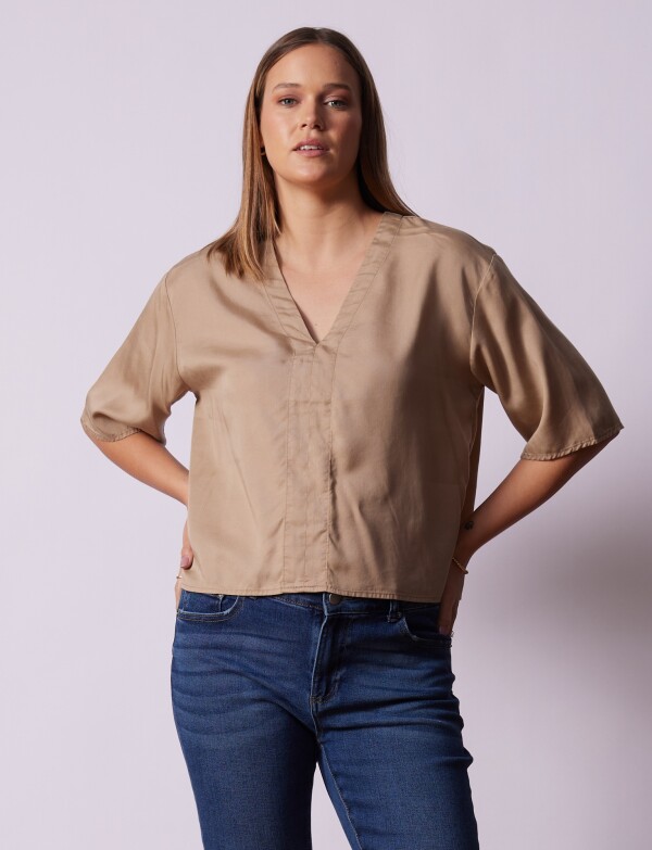 Blusa Lyocell BEIGE