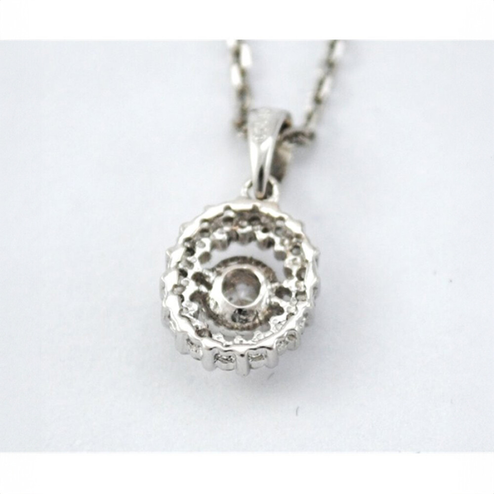 Cadena Y Colgante Oro Blanco 18 K Y Brillantes Cadena Y Colgante Oro Blanco 18 K Y Brillantes