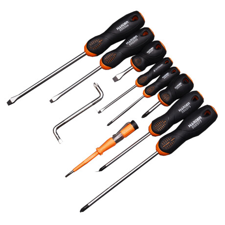 JUEGO DESTORNILLADORES 10 PZAS (4 PAL/4 PH/TESTER/ Sin color