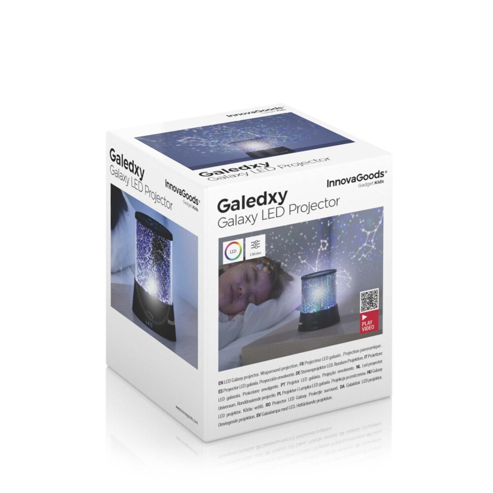 PROYECTOR LED GALAXIA ABS NEGRO INNOVAGOODS