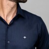CAMISA LUXURY AZUL MARINO ESPIGA