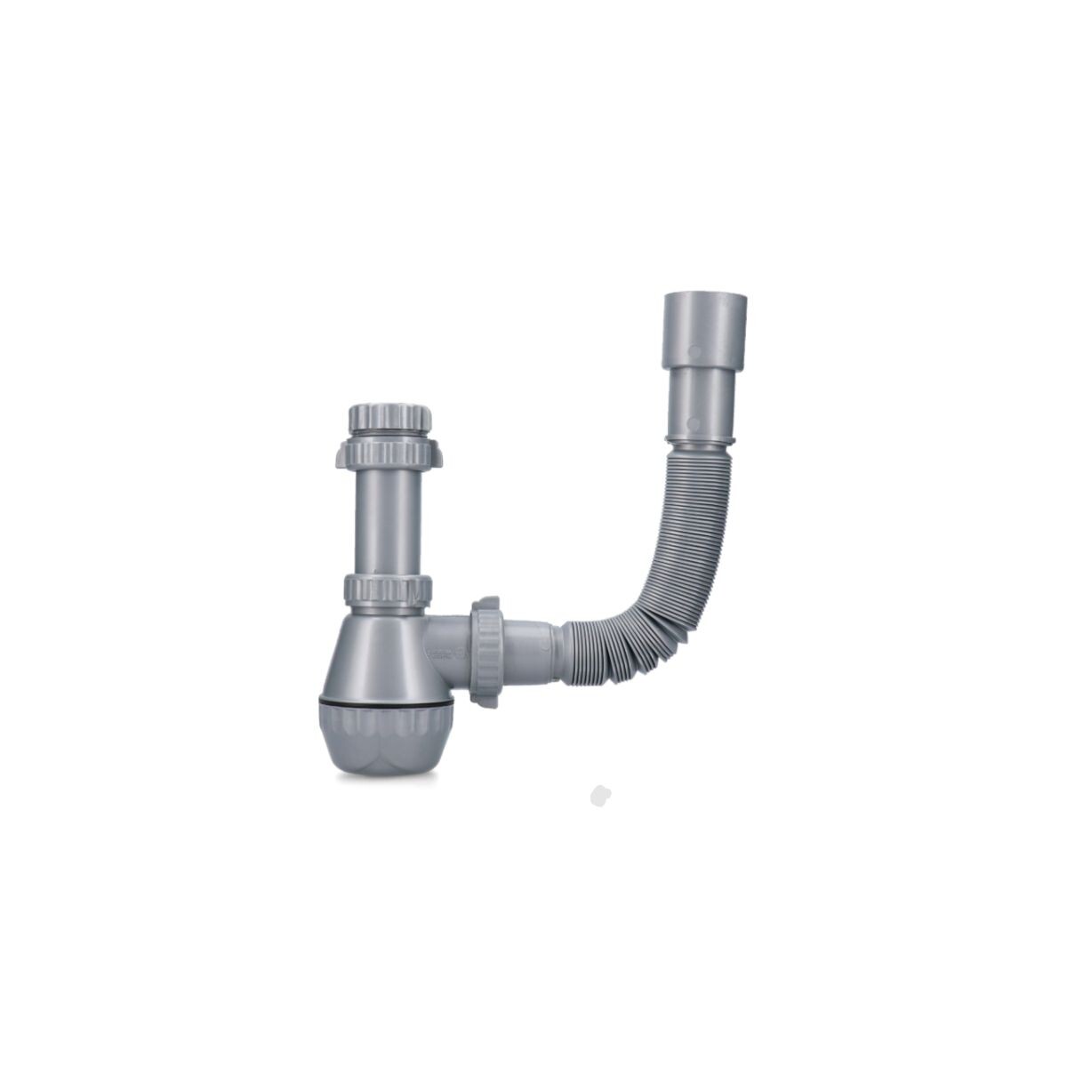 Sifon Flexible C/botella Gris Duke 