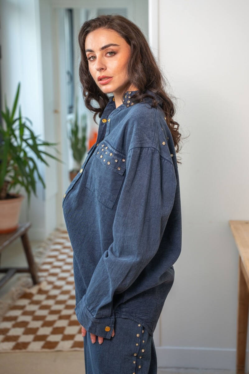 CAMISA SANDIAGO Azul