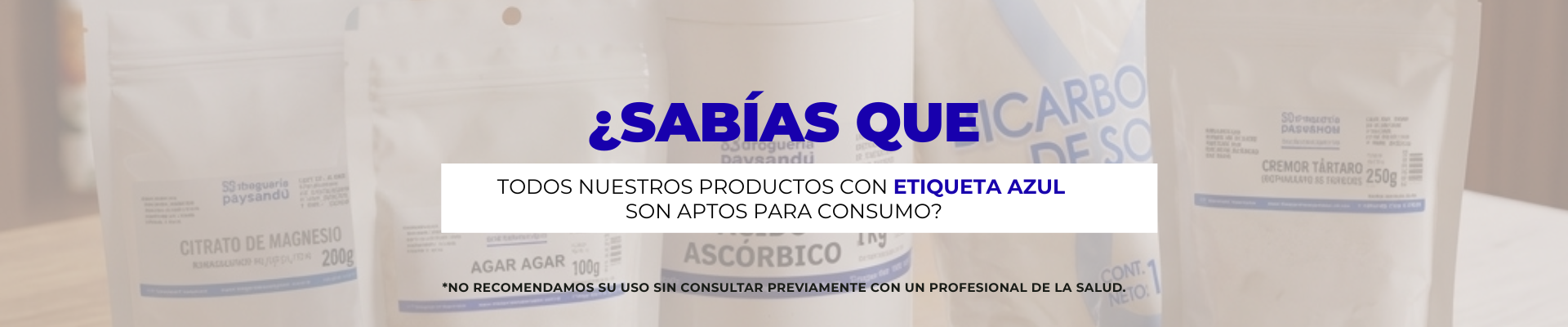 PRODUCTOS APTOS PARA CONSUMO