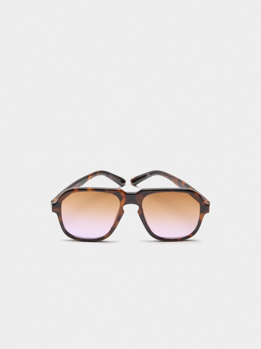 Gafas De Sol Redondas - marron 