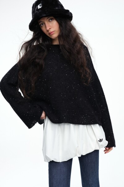 SWEATER LENTEJUELAS Negro