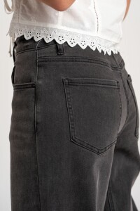 Jean Baggy Barrel Denim Gris
