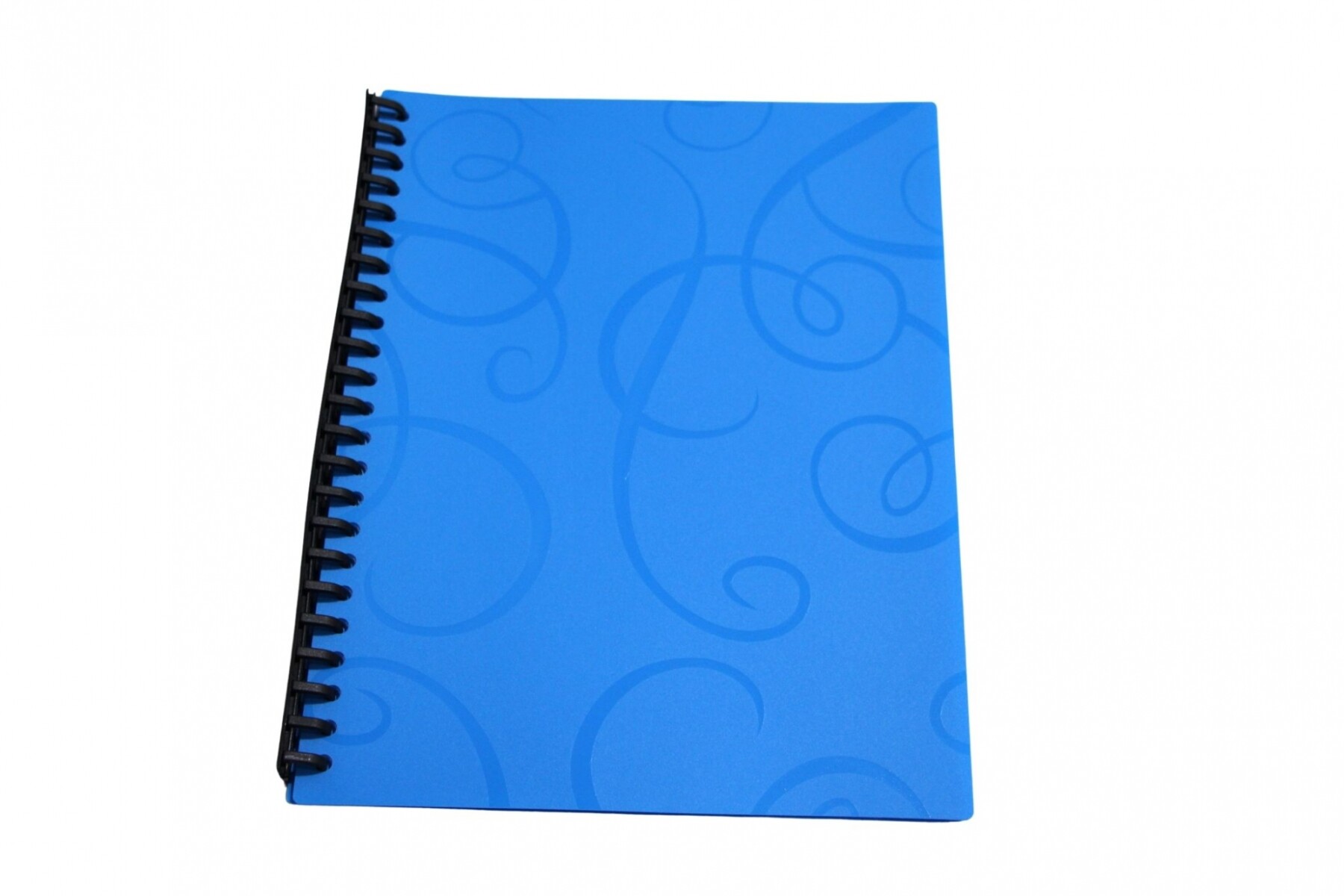CARPETA TAMAÑO A4 CON 20 FUNDAS Y RULO - COLOR CELESTE 