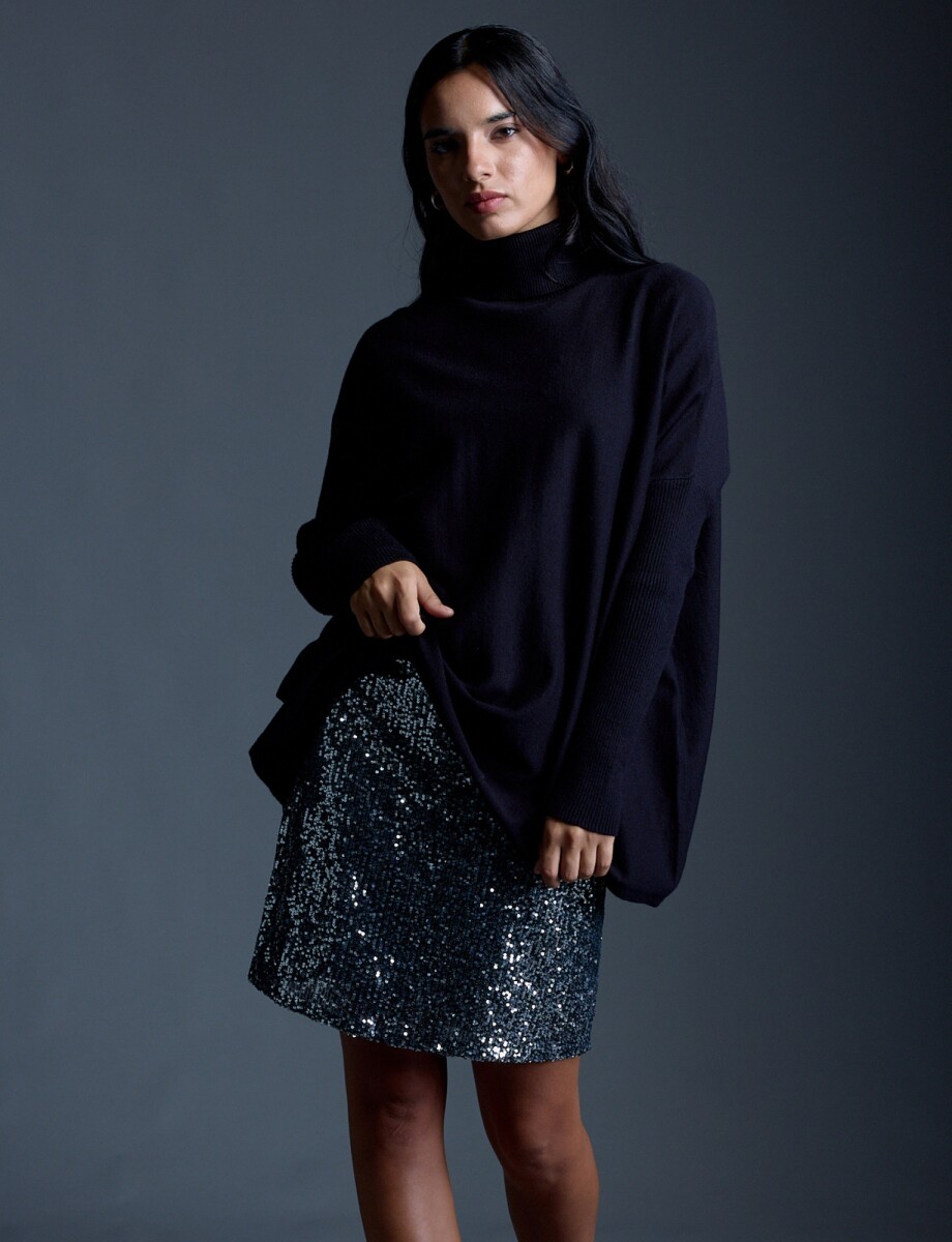 Polera Oversize - Negro 
