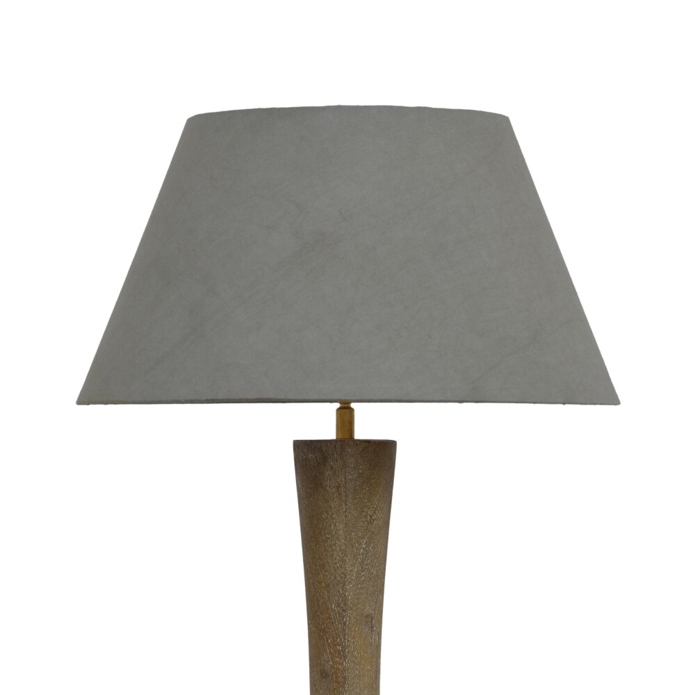 LÁMPARA DE PIE MADERA NATURAL-BEIGE M-24235