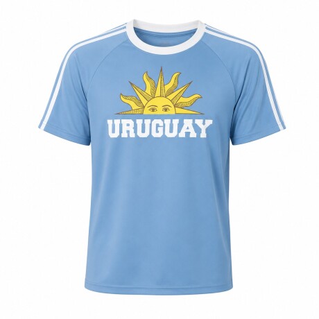 CAMISETA SOL UY CELESTE CE-SOLUY-18 TALLE S CELESTE