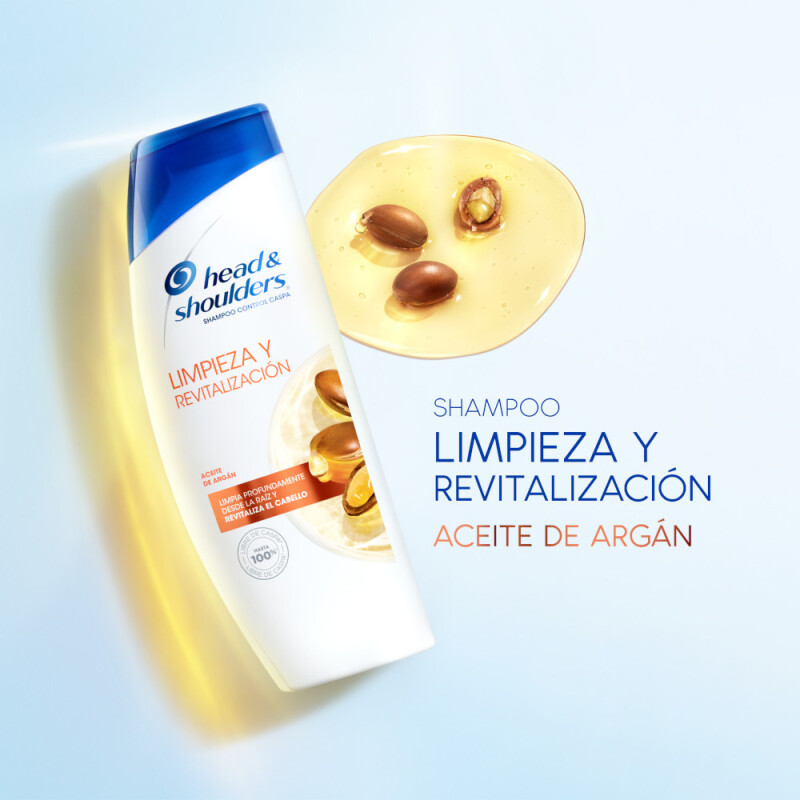 Shampoo Head & Shoulders Limpieza Y Revitalización Con Aceite De Argán 375 ml Shampoo Head & Shoulders Limpieza Y Revitalización Con Aceite De Argán 375 ml