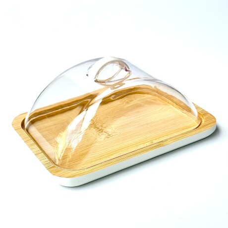 Mantequera Madera Bambú C/Acrílico Alto 7cm x Ancho 11.5cm x Largo 15.5cm Mantequera Madera Bambú C/Acrílico Alto 7cm x Ancho 11.5cm x Largo 15.5cm