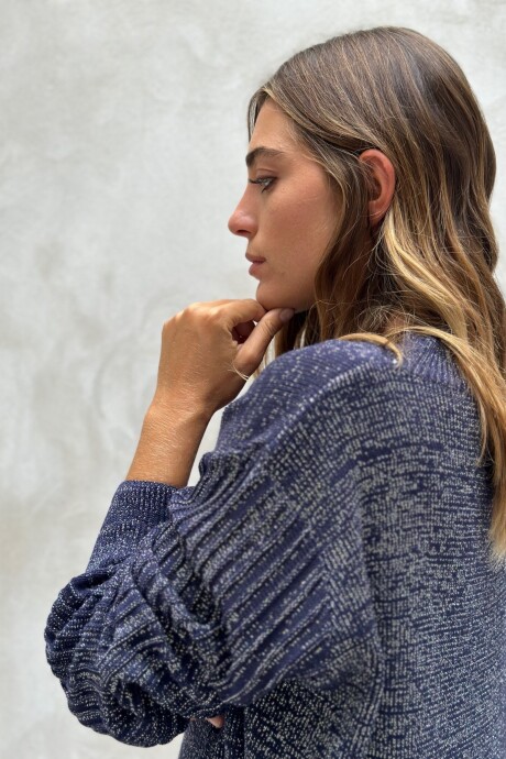 SWEATER RANIA CON LUREX Azul