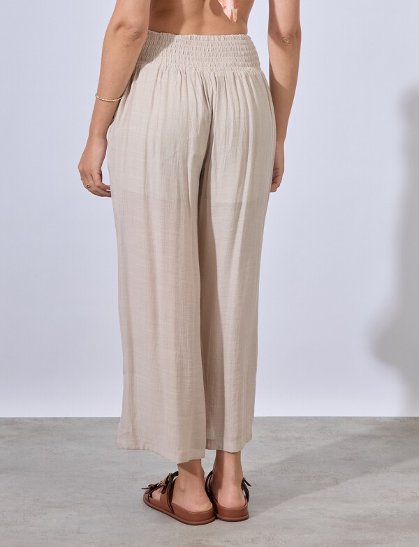 Pantalon Crop BEIGE