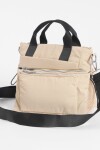 Bandolera bolsillo removible beige