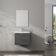 MUEBLE BAÑO 61x40x45 MDF BLANCO INCL. BACHA Y ESPEJO BLANCO