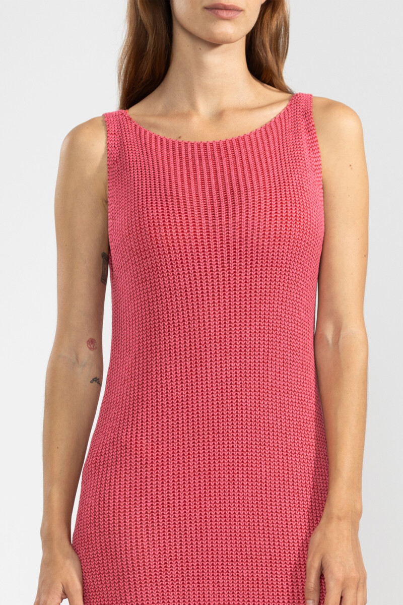 ELI KNIT DRESS Fucsia