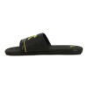 Diadora Isola Ojota Tira Ancha Con Logo - Negro/amarillo Negro-amarillo