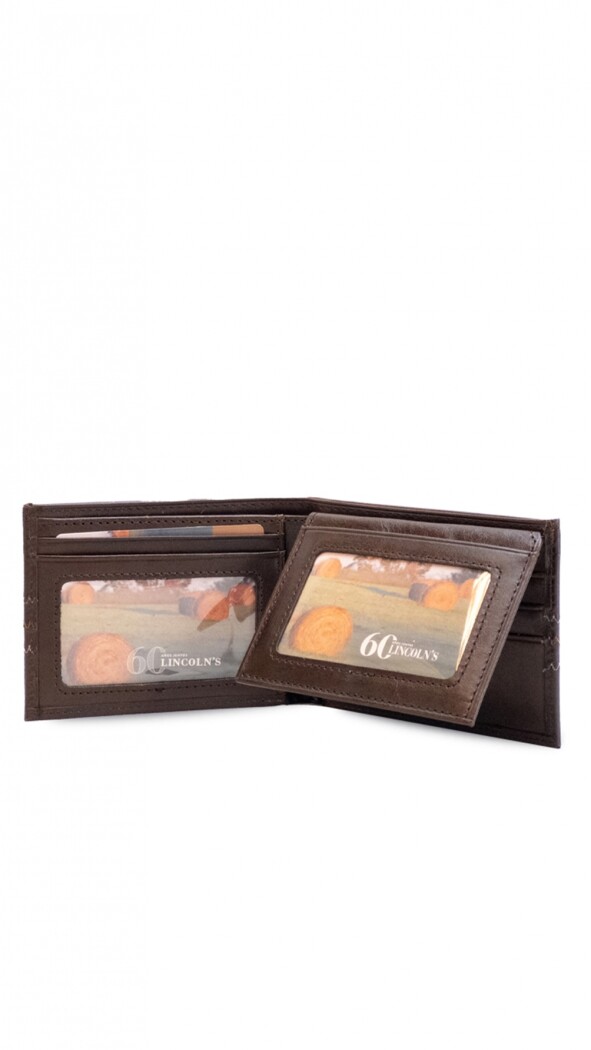 BILLETERA CUERO KEOPS MARRON