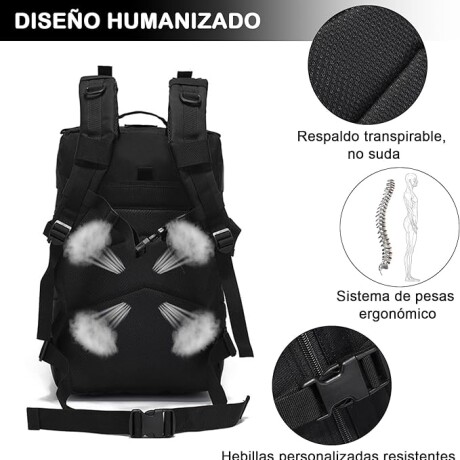 Mochila Táctica de Camping Impermeable 5123 NEGRO