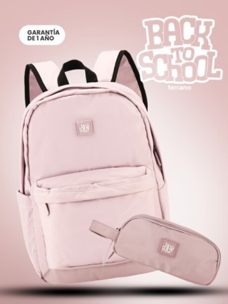 Kit Mochila y Cartuchera Essence Lila