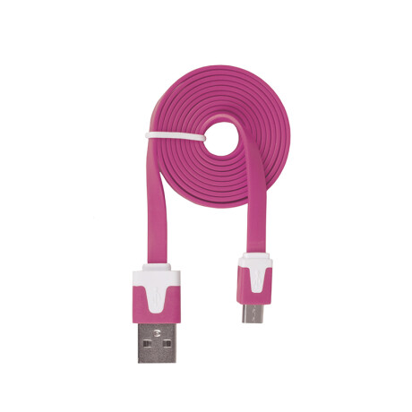 Cable cargador USB a Micro USB rosa Cable cargador USB a Micro USB rosa