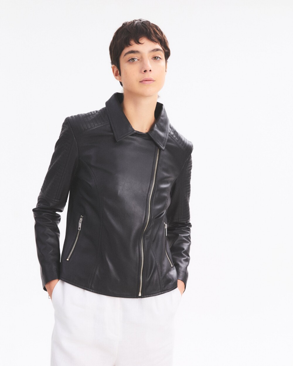 Campera Lavanda Negro