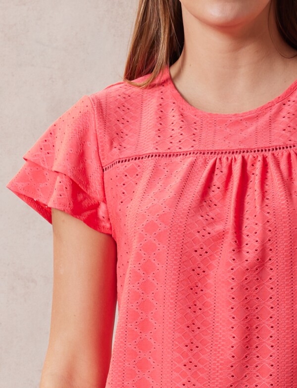 Blusa Pointelle CORAL