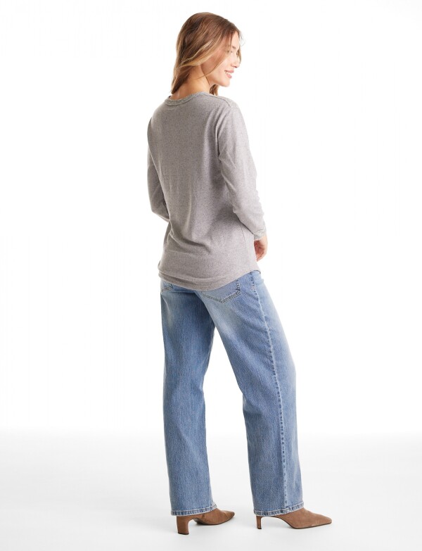 Buzo Hacci Henley GRIS