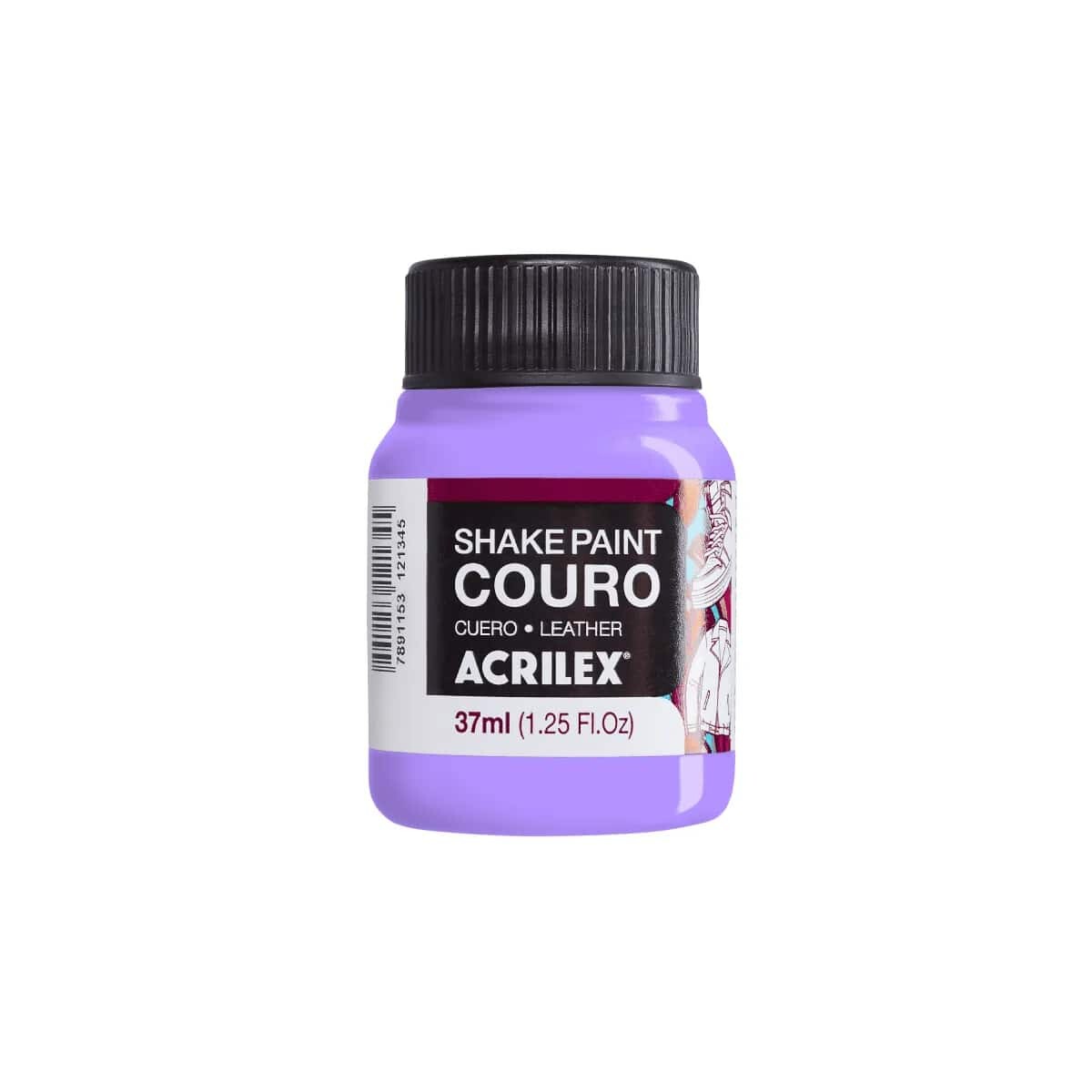 Pintura Acrilex Shake Cuero 37 ml - Lila 