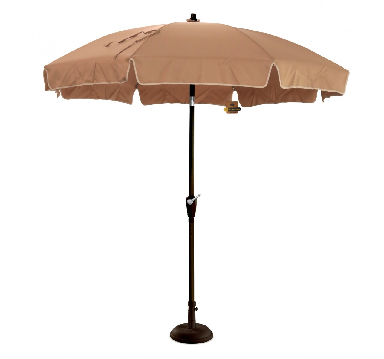 SOMBRILLA DE JARDIN EN ALUMINIO REDONDA DE 2,2 MTS. - BEIGE 