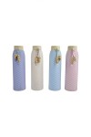 Botella de vidrio 21x6cm Ø - ratan - colores surtidos Botella de vidrio 21x6cm Ø - ratan - colores surtidos
