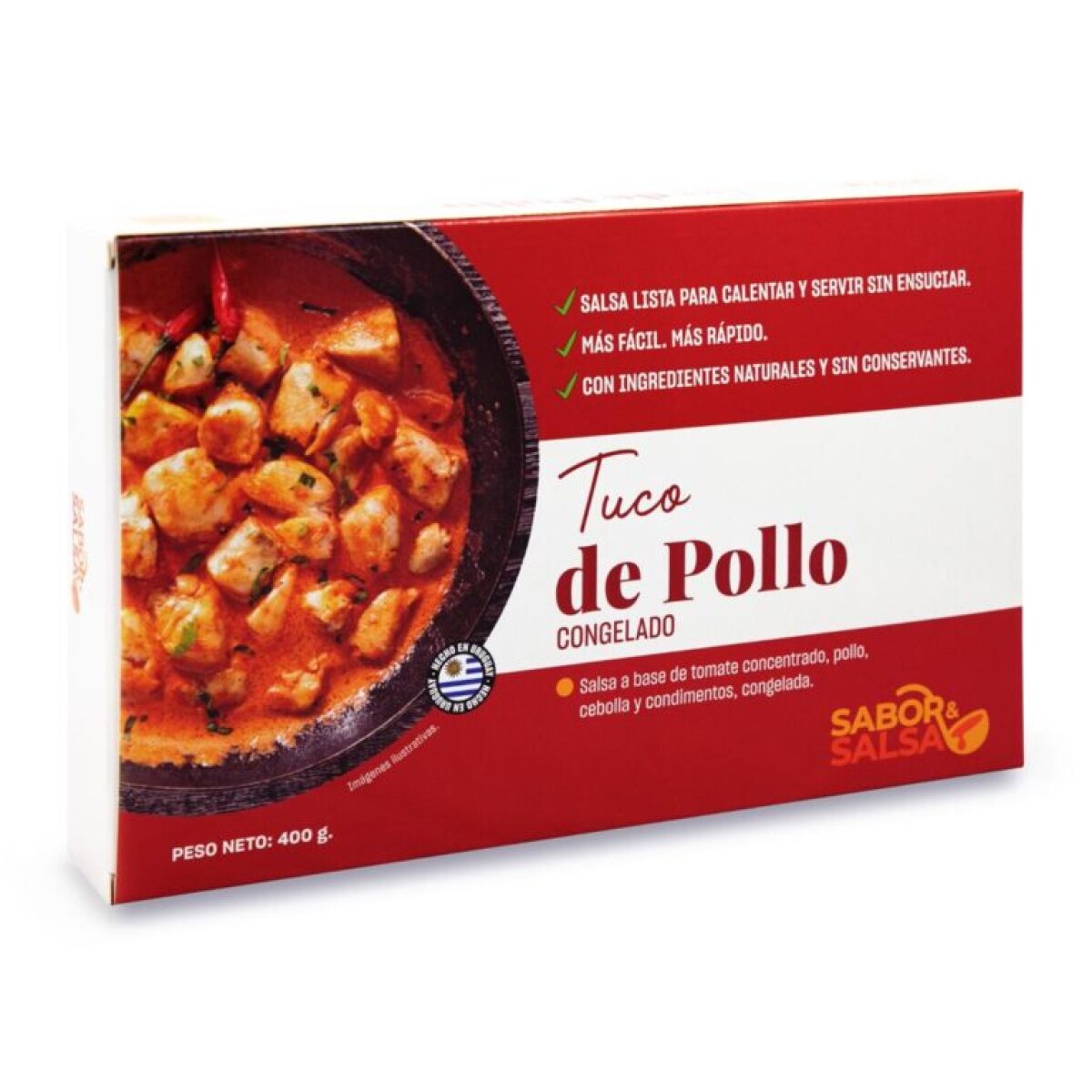 Salsa tuco de pollo Sabor & Salsa - 400 gr 