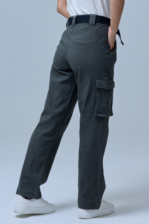 Pantalon Cargo Cinto OLIVA