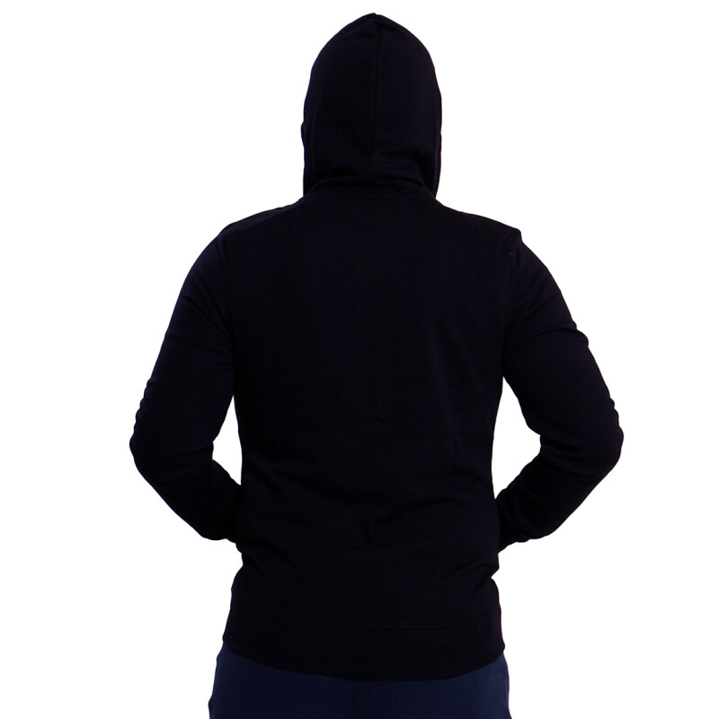 Campera Diadora Hombre C/capucha Sin Felpa Negro Negro