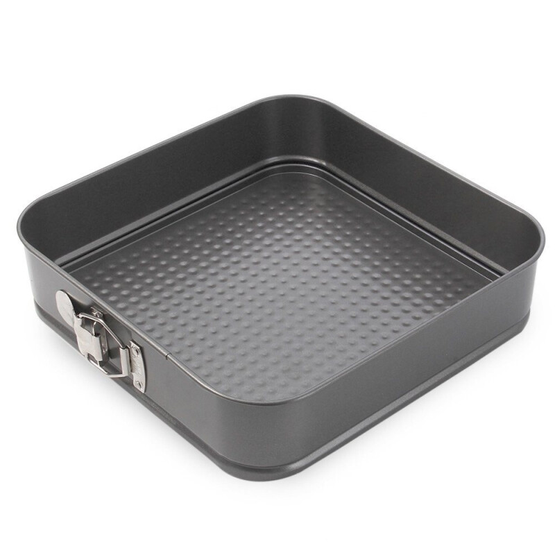 Molde Desmontable Cuadrado Antiadherente para Tortas 26x6cm Molde Desmontable Cuadrado Antiadherente para Tortas 26x6cm