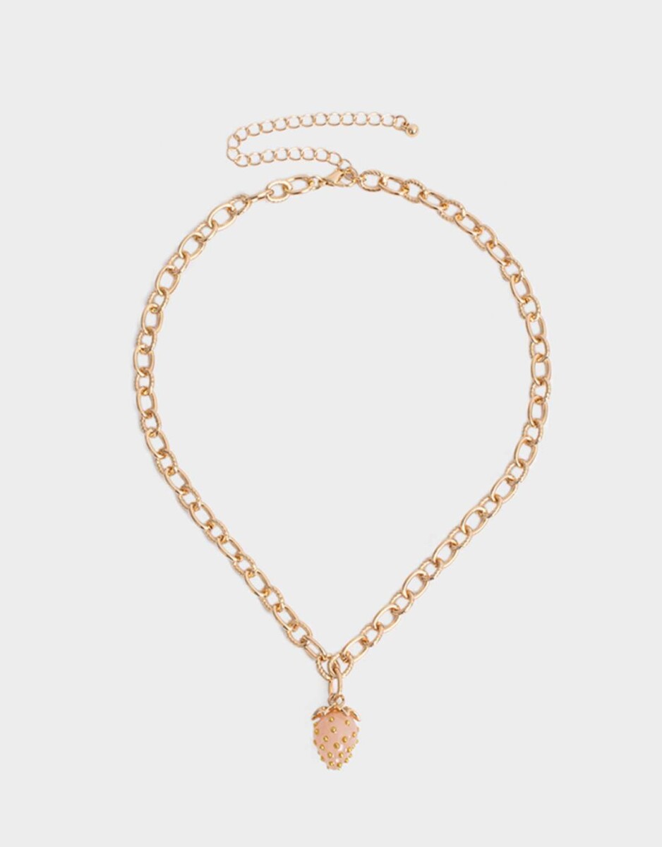 Collar Con Dije Berry - Dorado 