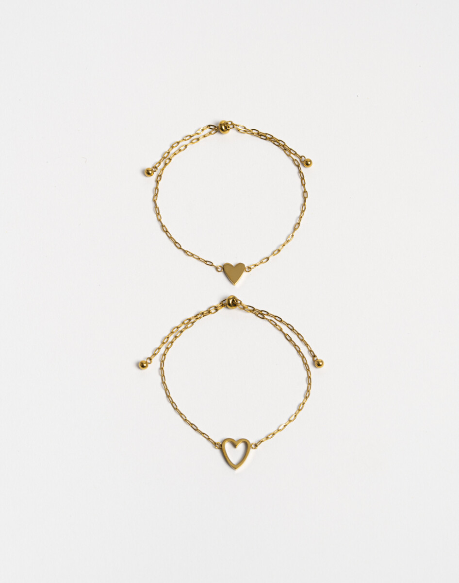 Pulseras Flexibles Sets Premium Gold 