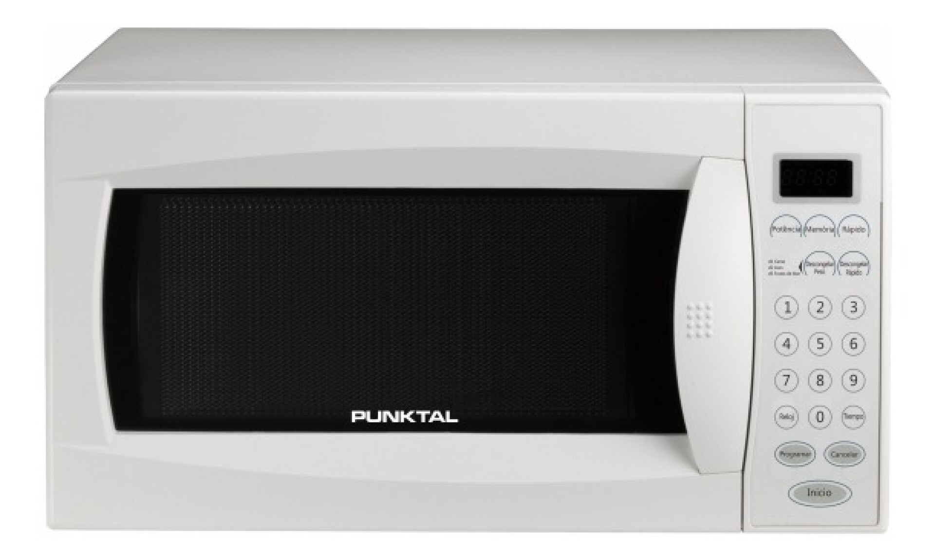 Microondas Digital 20 Lts Punktal 700w-10 Niveles Blanco 