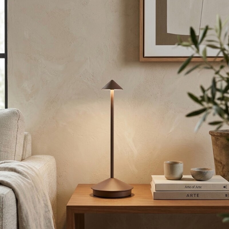 LAMPARA LED MARRON 10.5X29CM C/USB Unica
