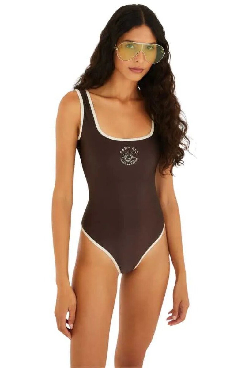 TRAJE DE BAÑO Marron