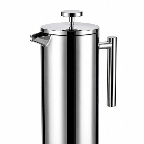 Cafetera Francesa Calidad Premium 1L Acero Inoxidable Plateado