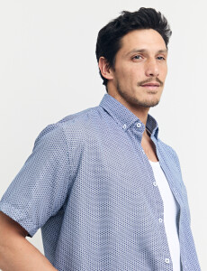 012656 CAMISA HARRINGTON LABEL Azul Osc/bla