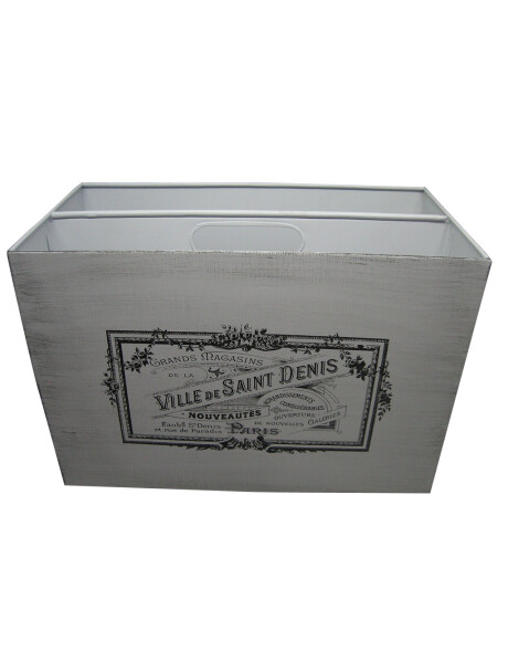 ORGANIZADOR METAL BLANCA 35X18X24CM DESIGN BRITISH ORGANIZADOR METAL BLANCA 35X18X24CM DESIGN BRITISH