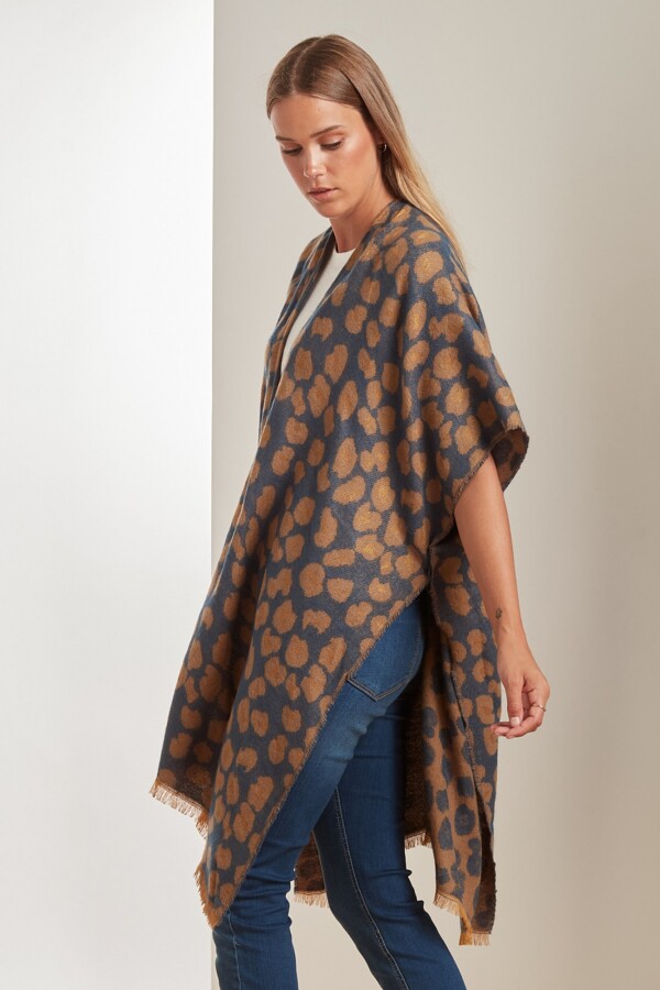 Kimono Printed AZUL/MULTI