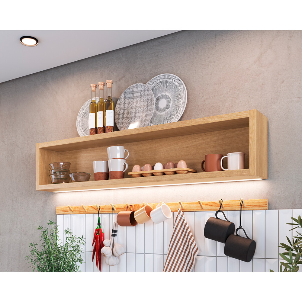 Aéreo Everest con nicho 1,20 m Color: Carvalho Aéreo Everest Con Nicho 1,20 M Color: Carvalho